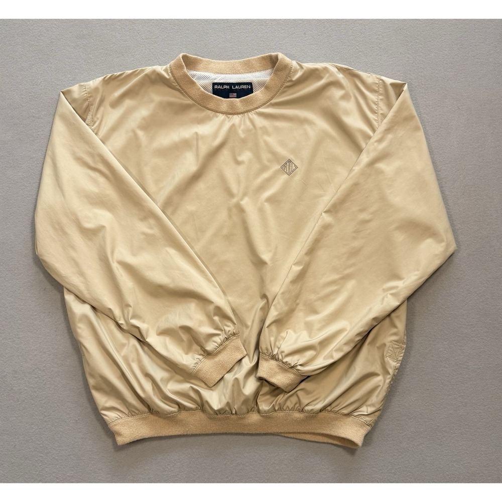 Polo Sport Ralph Lauren Men's Beige Windbreaker Pullover Size Small - Picture 7 of 14